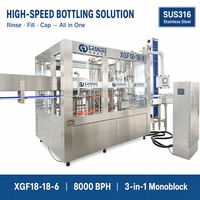 Machine de remplissage automatique complète en SUS316L pour sauce soja et vinaigre, machines de remplissage d'eau en bouteille
