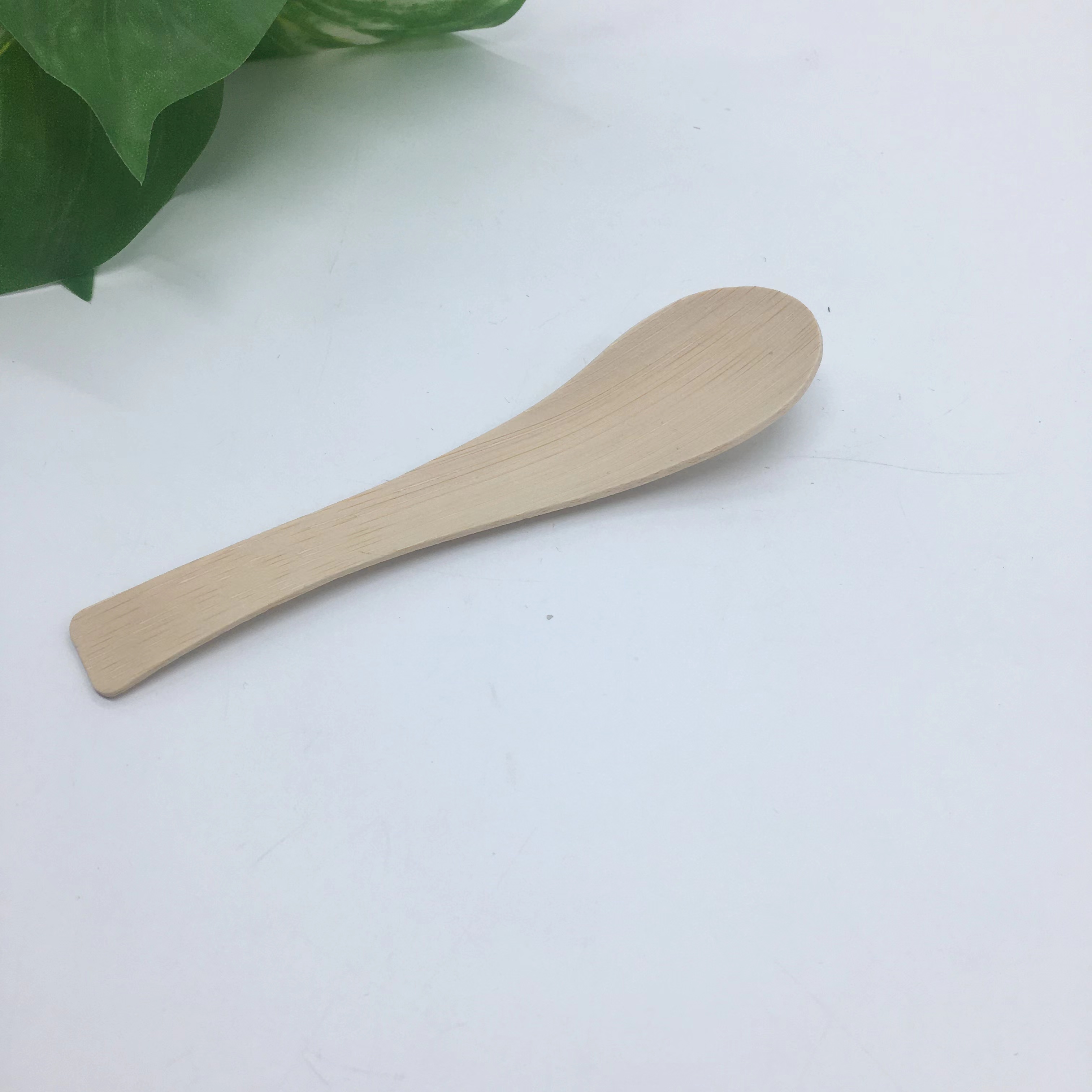 Wholesale Biodegradable Disposable Natural Bamboo Soup Spoon
