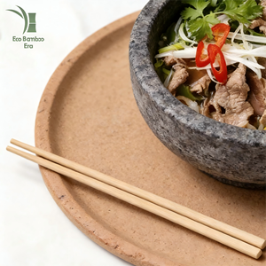 Baguettes à nouilles en bambou écologique, naturel, sans bavures, 24 cm, anti-brûlure, spécial restaurant, personnalisables pour événements - Product Image 1