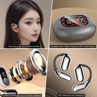 Écouteurs Sport sans Fil YYK-Q16 Pro YYK-Q16s Pro OWS à Crochet Auriculaire avec Écran Tactile LCD Couleur et Suivi de Santé Féminine