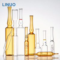 Ampoule en verre pharmaceutique LINUO, flacon tubulaire en verre 1ml 2ml 3ml 5ml 10ml 15ml 20ml 30ml, ampoule en verre pour vergetures