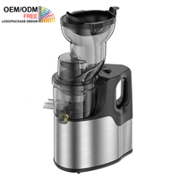 Private Label 150W Elektrische Fruit- en Groentepers, Koudgeperste Slow Juicer van RVS