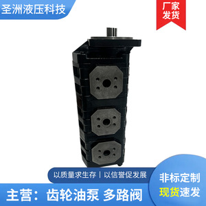 ปั๊มไฮดรอลิกสามเกียร์ Shengzhou Hydraulics รุ่น JHP สำหรับแท่นขุดเจาะแรงดันสูง สำหรับเครื่องจักรก่อสร้าง - Product Image 1