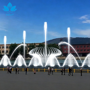 Fontaine musicale extérieure géante DEWY 50M, fontaine dansante, écran d'eau laser, spectacle synchronisé pour le projet de place centrale de la ville - Product Image 1