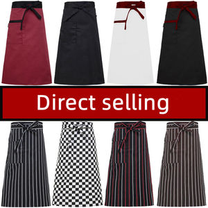 Nuevo diseño de alta calidad Chef uniforme cocina delantales negro personalizado blanco algodón Unisex OEM moda Logo artículo estilo <span class=keywords><strong>restaurantes</strong></span> - Product Image 2