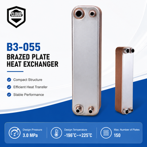 <span class=keywords><strong>Scambiatore</strong></span> <span class=keywords><strong>di</strong></span> <span class=keywords><strong>Calore</strong></span> a Piastre Saldobrasate in Acciaio Inox 304 ad Alta Efficienza con 52 Piastre per Sistemi Industriali <span class=keywords><strong>di</strong></span> Raffreddamento e Riscaldamento - Product Image 3