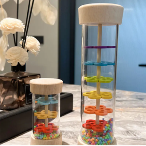 Vente chaude en bois pluie son <span class=keywords><strong>Tube</strong></span> jouet éducatif pluie son jouet Musical enfants jouent drôle jouet sensoriel - Product Image 3