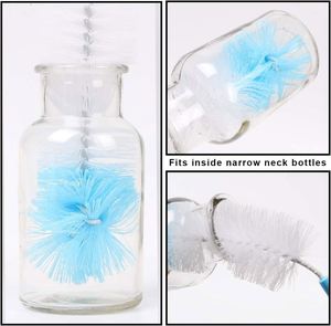 Long Handle <b>Cleaning</b> <b>Brushes</b> 4 Pack of Nylon Bristle Bottle and Cup <b>Brushes</b> Baby Bottle Glass and Tube <b>Brushes</b> - Product Image 4