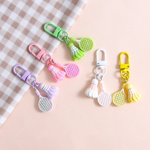 <span class=keywords><strong>Mini</strong></span> Raqueta Deportiva Multicolor, Llavero, Colgante, Regalo para Estudiantes, Llavero con Raqueta de Bádminton - Product Image 3