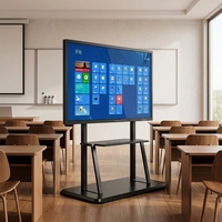 Tableau blanc interactif 4K de 55 pouces, écran tactile multi-touch, panneau tout-en-un, Android, Windows, affichage numérique pour l'éducation et les conférences