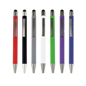 GemFully 2024, Лидер продаж, новинка, сенсорная металлическая алюминиевая ручка под заказ, многоцветная шариковая ручка