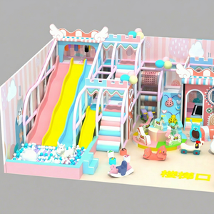 Equipo de Juegos Interior con Piscina de Pelotas y Tobogán para Niños, Estructura de Juego Suave con Temática Submarina, Material PP - Product Image 3