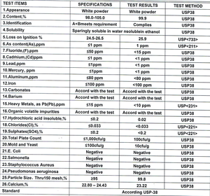 미국 창고 제품 식품 등급 이칼슘 인산염 이수화물 분말 유아용 조제분유 영양 강화용 - Product Image 2