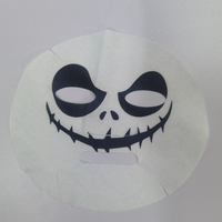Masque facial en feuille imprimé en fibres végétales, motif animal amusant, hydratant et régulateur de sébum, taille personnalisable, vente en gros directe usine
