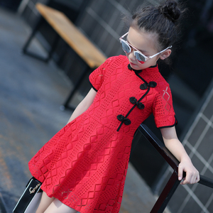 Nouveaux produits 2017, robes traditionnelles chinoises pour filles, créateur de mode pour enfants - Product Image 2