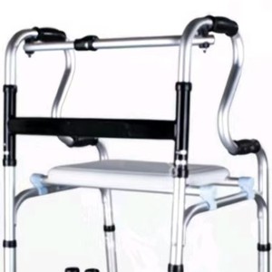 รถช่วยเดินแบบมีล้อ Xunhui Walker Rollator ทำจากสแตนเลส พร้อมที่นั่ง สำหรับผู้สูงอายุ รุ่นสำหรับใช้ในห้องน้ำ XH-9 - Product Image 5