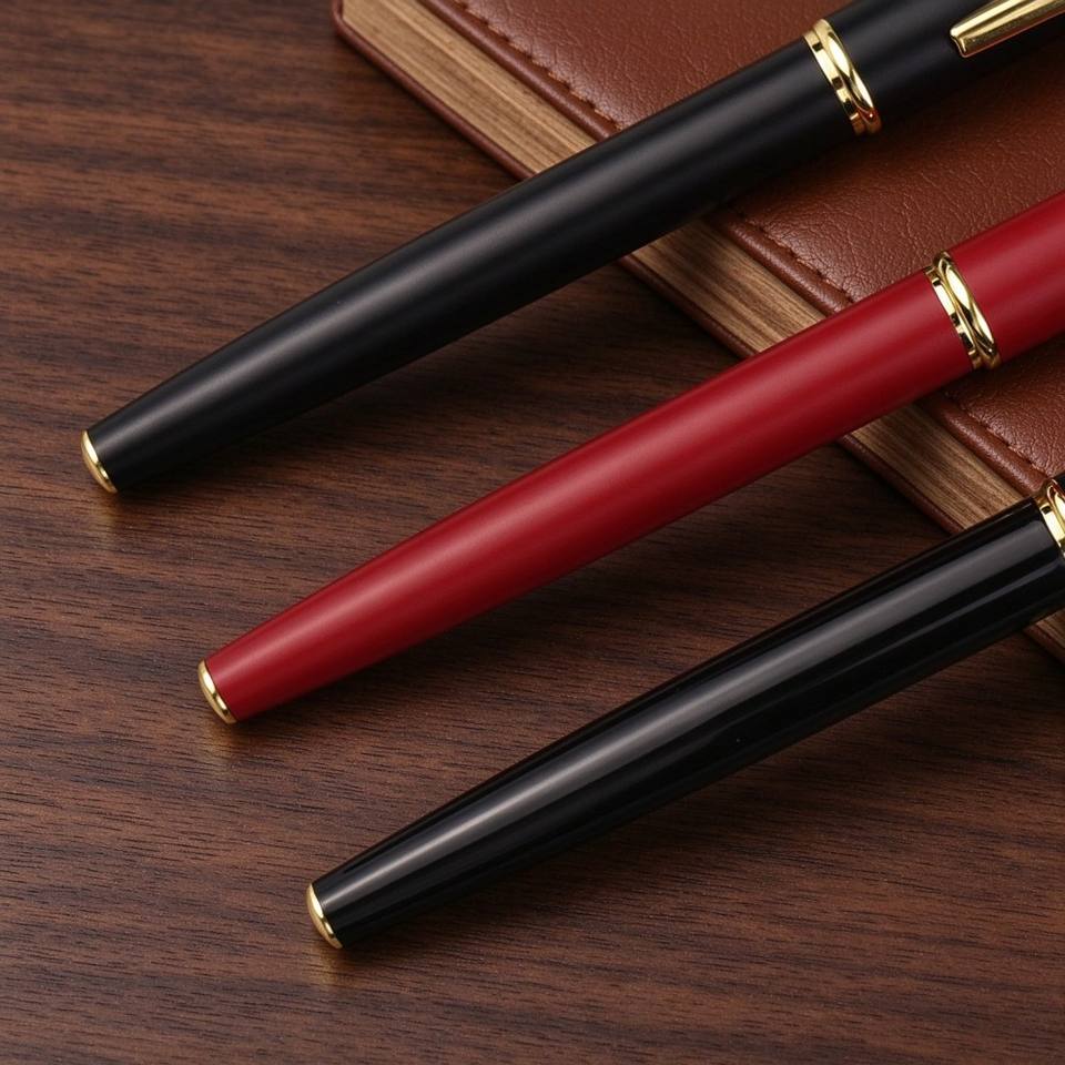 Sample Signagure Custom LOGO Metal Signature Pens with Clip Advertising Promotional Gift ...