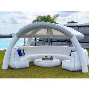 Công Viên Nước Thiết Bị Chơi Inflatable Nổi Sofa Đảo Nước Nhiệt Đới Tahiti - Product Image 1