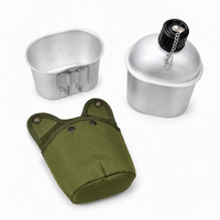 Ensemble de bouteilles d'eau pour le camping en plein air, haute résistance, portable, anti-rayures, gourde de randonnée
