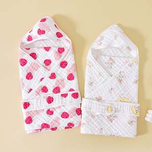 Hooded <b>Baby</b> <b>Blanket</b> With Unique Animal Design Ultra Soft Cotton Bath Towel - Product Image 3