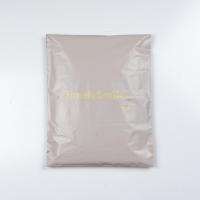 Polymailer personnalisé imprimé de logo rose pêche expédition express biodégradable fermeture éclair