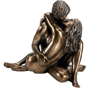Professional supply life size bronze nude woman and man statue - Product Image 4