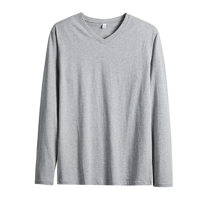 Long sleeve v neck gray
