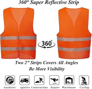 Branded High Visibility Safety Vest Reflective Yellow for Exhibition Staff Uniforms and Professional Trade Show Marketing <b>Gifts</b> - Product Image 3