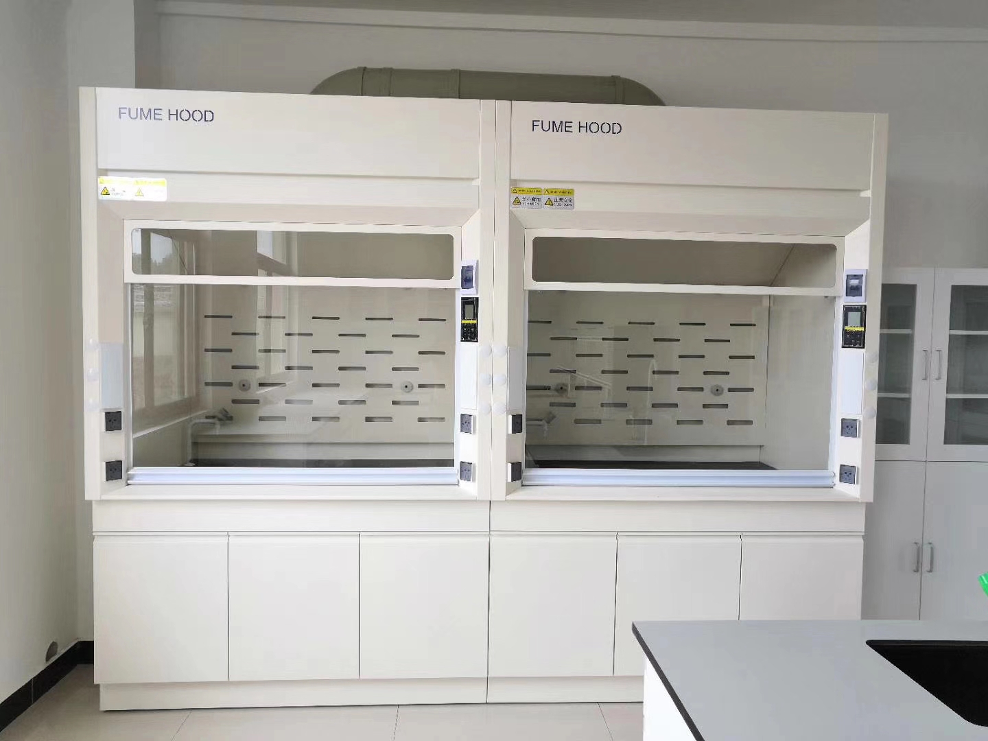 OEM Laboratory Fume Hood All Steel Laminar Flow Fume Hood For Chemistry