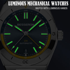 Luxury Casual Men's Chrono Quartz <b>Watch</b> with Secure Double Butterfly Clasp, Boasting 316L Stainless Steel Build - Product Image 6