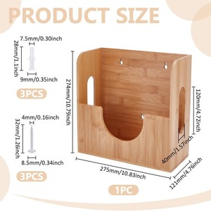 Wooden Dish <b>Rack</b> Kitchen Countertop <b>Plate</b> Organizer Open Access Space Saving Tableware Shelf - Product Image 5