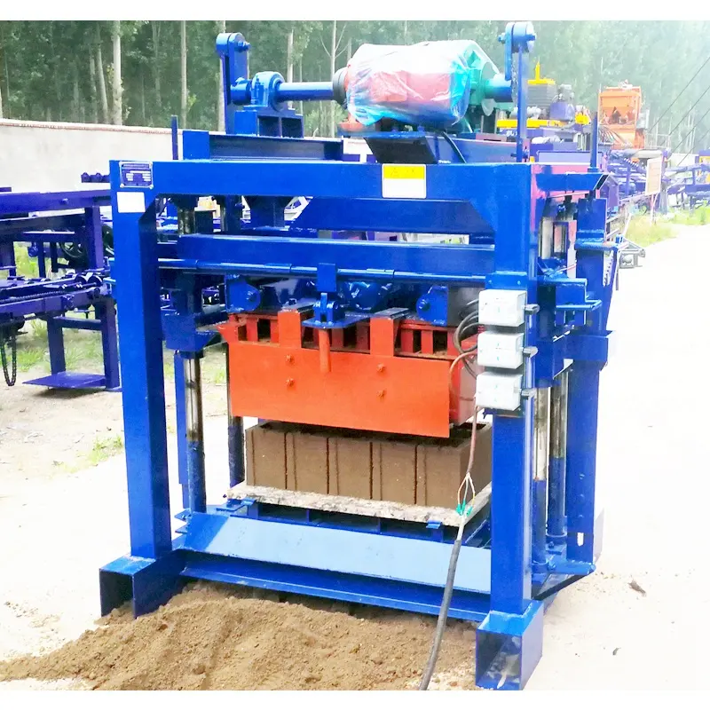 QT40-2 Semi Automatische Beton Cement Machines Maken Holle Massief Blok Bakstenen Baksteen Making Machine Voor Verkoop