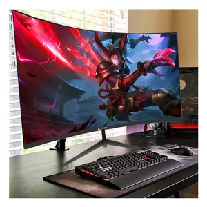 1K Gebogen Hoge Kleur Inch Prijs 75Hz 27 Scherm Super Vesa Full Desktop Led Monitoren 75Hz Familly Gebogen Gaming 165Hz