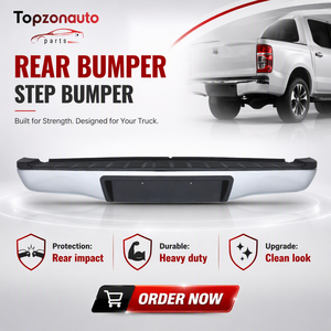Topzonauto Nuevo Kit de Parachoques Trasero Cromado Negro OE al Mejor Precio (Incluye Accesorios) para Toyota Hilux <span class=keywords><strong>Vigo</strong></span> Mk7 2005-2015 - Product Image 1