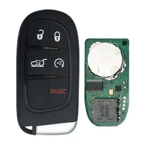 Chave do carro controle remoto inteligente, 5 botões id46 chip para chrysler dodge jeep 2013-2017