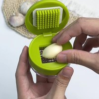 Mini broyeur de presse à ail domestique Portable avec zone de stockage gingembre morceaux d'ail purée râpe outil de cuisine