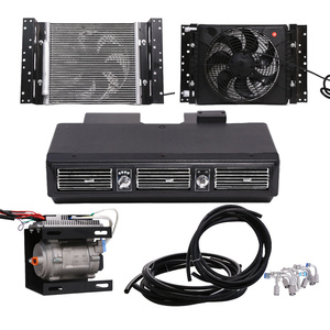 Climatiseur Électrique de Stationnement 12/24 Volts avec Compresseur d'Air et <span class=keywords><strong>Évaporateur</strong></span> <span class=keywords><strong>Auto</strong></span> AC pour Camping-Car et Voiture - Product Image 1