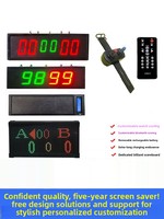 Marcador Electrónico LED Abatible con Cronómetro para Baloncesto, Fútbol, Tenis de Mesa y Billar, Uso en Interiores, IP65, 5V, SDK, 1 Año de Garantía