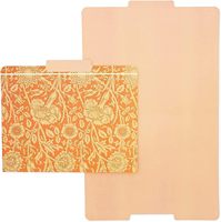 Lot de 12 classeurs William Morris à motifs floraux, avec languettes décoratives coupées en 1/3, format lettre, pour bureau à domicile, en 6 motifs différents