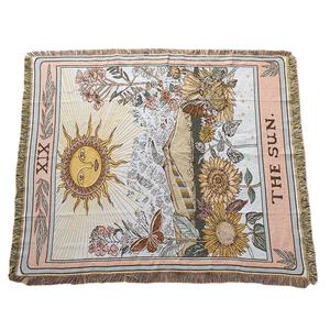 Adulte tissé tenture murale haute qualité tissé jeter couverture personnalisée 100% recyclé coton tapisserie maison mur décor canapé couverture - Product Image 1