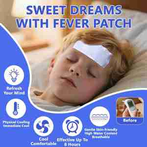 Soft Cooling Gel Patches for Kids (20Sheets), Instant Cool <b>Pack</b>,Adhesive Cooling Gel Pads for Fever & <b>Heat</b> Discomfort, Soft - Product Image 4