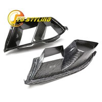 Garniture de ventilation avant en fibre de carbone sèche style MP pour BMW M3 G80 G82 G83 M4, conduits d'air avant en carbone véritable pour pare-chocs, prises d'air, conduits de ventilation