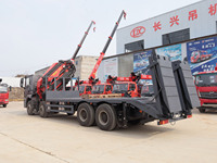 Camion lourd Shacman X3000 F3000 8x4 avec grue montée Palfinger, grue à flèche articulée hydraulique de 30 tonnes