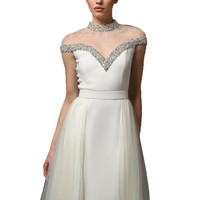 Vente en gros usine Robes de soirée Nouveauté 2026 Robe longue maxi pour femme en gaze patchwork ornée de diamants et de perles, style créateur