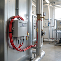 Transmetteur de température double RS485 Modbus-RTU avec écran OLED pour installation filetée sur tuyau, pour CVC, serres et applications industrielles