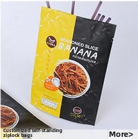 Sachet Doypack Personnalisé Imprimé, Épaisseur 60 Microns, Refermable avec Fermeture Éclair, en Aluminium Stratifié, Anti-Humidité pour Aliments Secs en Conserve