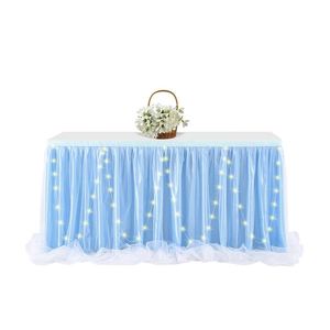 Grass Skirt for <b>Table</b> <b>Table</b> Skirts for Sale Tulle <b>Table</b> Skirt 9ft Baby's Birthday Party - Product Image 2