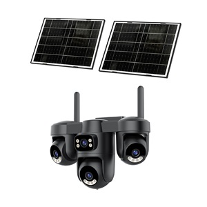 Visidacom Solar Outdoor <b>Camera</b> 300W Pixels 4-Lens Full Color Night Vision <b>Wireless</b> Ai Smart Detection Hemispherical Shape - Product Image 2