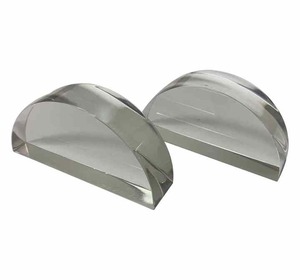 Bloques semicirculares de acrílico transparente en varios tamaños Instrumento óptico de enseñanza de color claro para ciencia médica - Product Image 1