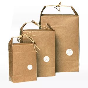 Hochwertige haltbare braune natürliche Reiss äcke Kraft papier getrocknete Lebensmittel verpackungs beutel - Product Image 2